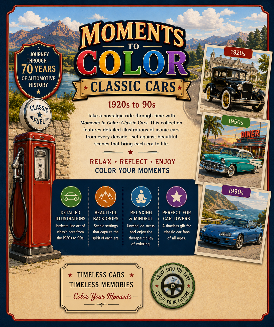 Moments To Color (Coloring Book) cover preview